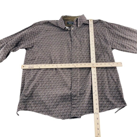 Vintage Trader Bay Mens 100% Cotton Long Sleeve Button-Down Shirt size Large - Picture 3 of 4